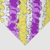 紫と黄の（ばちゃばちゃ）跳ねる 動揺して 薄葉紙 (詳細)