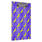 紫と黄アーガイル、馬、馬乗 クリップボード (右)