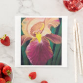 紫と黄色のアイリスナプキン (インサイチュ)