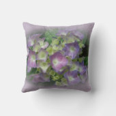 紫と黄色のアジサイ-枕 クッション (裏面)