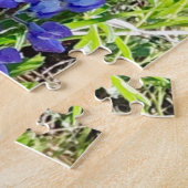 紫と黄色のアルパインの花 ジグソーパズル (側面)