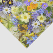 紫と黄色のカントリーガーデンの花 薄葉紙 (詳細)