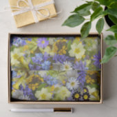 紫と黄色のカントリーガーデンの花 薄葉紙 (ギフト)