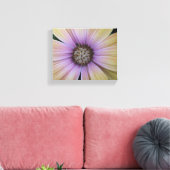 紫と黄色のデイジーの花 キャンバスプリント (インサイチュ (リビング))