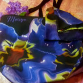 紫と黄色のパッショントートバッグ トートバッグ