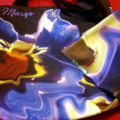 紫と黄色のパッショントートバッグ トートバッグ