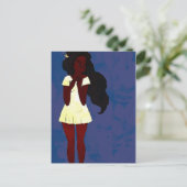 紫と黄色のポストカード ポストカード (スタンド正面)