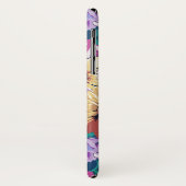 紫と黄色の夏の花のコラージュのパターン Case-Mate iPhoneケース (裏面/左)