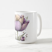 紫と黄色の春の花 コーヒーマグ コーヒーマグカップ (正面右)