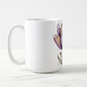 紫と黄色の春の花 コーヒーマグ コーヒーマグカップ (左)