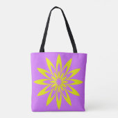 紫と黄色の花 トートバッグ (裏面)