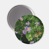 紫と黄色の花 マグネット (正面/裏面)