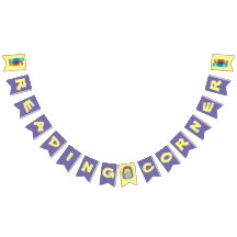 紫と黄色の読コーナーバナー