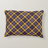 紫と黄色の金ゴールドスポーティな格子枕 アクセントクッション (裏面)