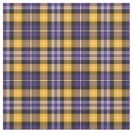 紫と黄色の金ゴールドスポーティプレイド ファブリック