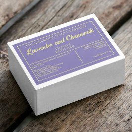 紫と黄色の防水化粧品ラベル フードラベル