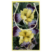 紫と黄色の髭のないアイリスのフローラ スモールペーパーバッグ (裏面)