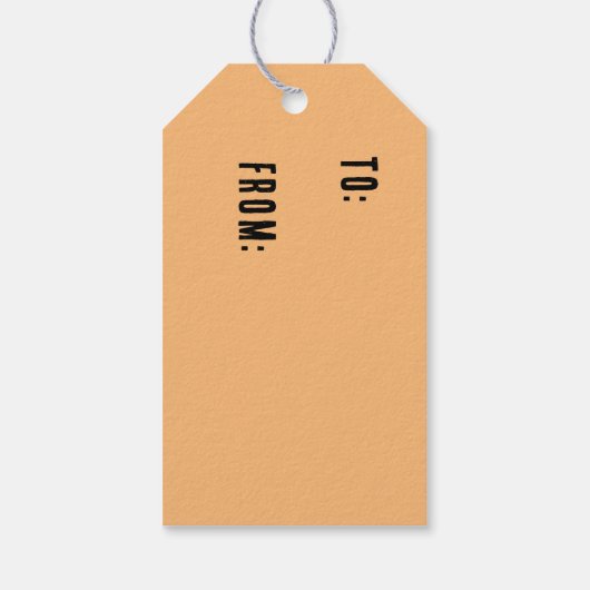 紫と黄色、子猫かわいらしギフトラベル ギフトタグ (裏面)