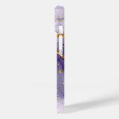 紫と黄金の大理石 Case-Mate iPhoneケース (裏面 / 左)