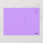 紫と黒ありがとうあいさつ葉書 ポストカード (裏面)