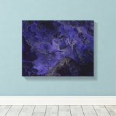 紫と黒のウォールアート キャンバスプリント (インサイチュ (ウッドフロア))