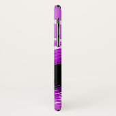 紫と黒のグラフィックアニマルプリントの電話ケース Case-Mate iPhoneケース (裏面/左)