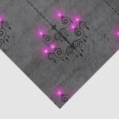 紫と黒のゴシックシャンデリアデコパージュ 薄葉紙 (詳細)