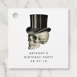 紫と黒のゴシッファンシークビクトリアンスカル フェイバータグ