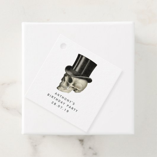 紫と黒のゴシッファンシークビクトリアンスカル フェイバータグ (インサイチュ)