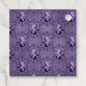 紫と黒のゴシッファンシークビクトリアンスカル フェイバータグ (裏面)