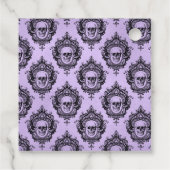 紫と黒のゴシッファンシークビクトリアンスカル フェイバータグ (裏面)