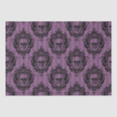 紫と黒のスカルパタビクトリアンーンのハロウィン 薄葉紙 (正面)