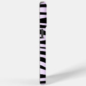 紫と黒のゼブラ印刷 Case-Mate iPhoneケース (裏面 / 右)