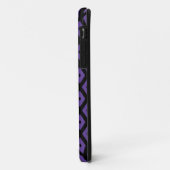紫と黒のダイヤモンドパターン Case-Mate iPhoneケース (裏面/左)