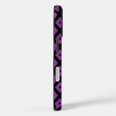 紫と黒のダイヤモンド柄 Case-Mate iPhoneケース (裏面 / 右)