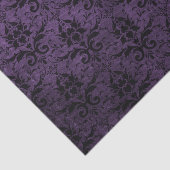 紫と黒のダマスク 薄葉紙 (詳細)