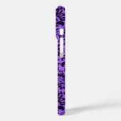 紫と黒のダマスク Case-Mate iPhoneケース (裏面 / 左)