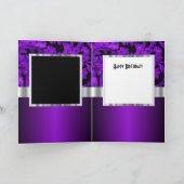 紫と黒のダマスクsweet sixteen カード (内部)