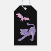 紫と黒のハロウィンの誕生日感謝していあなた ギフトタグ (裏面)