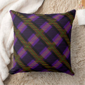 紫と黒のハロウィンプインスパイアリド クッション (ブランケット)