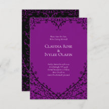 紫と黒のハート結婚ゴシック救ズのDat