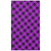 紫と黒のバッファローのプレイドチェック | テーブルクロス (正面)