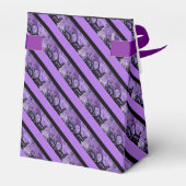 紫と黒のパターストライプのンの好意ボックス フェイバーボックス (裏面サイド)