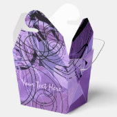 紫と黒のパターン取り出し特典ボックス フェイバーボックス (オープン)