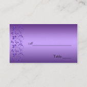 紫と黒のフローラプレイスカード プレイスカード (裏面)