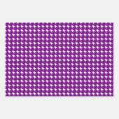 紫と黒のラッピング千鳥格子の紙シート ラッピングペーパーシート (正面)