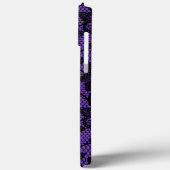 紫と黒のレース Case-Mate iPhoneケース (裏面 / 左)