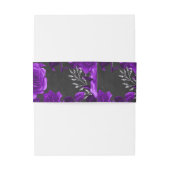 紫と黒のヴィンテージフローラ 招待状ベリーバンド (裏面例)