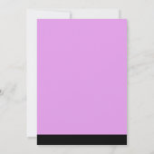 紫と黒の不気味パーティの招待状 招待状 (裏面)