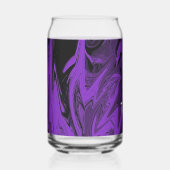 紫と黒の大理石ポリッシュ ガラス缶 (右)